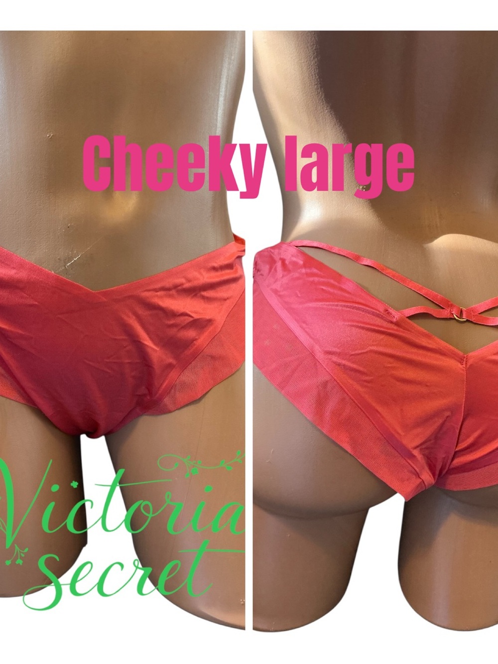 Victoria's Secret Cheeky Hipster Panty in Coral